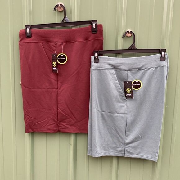 Women's French Terry Cloth Bermuda Shorts 2-Pack Size XXXL - Picture 1 of 12
